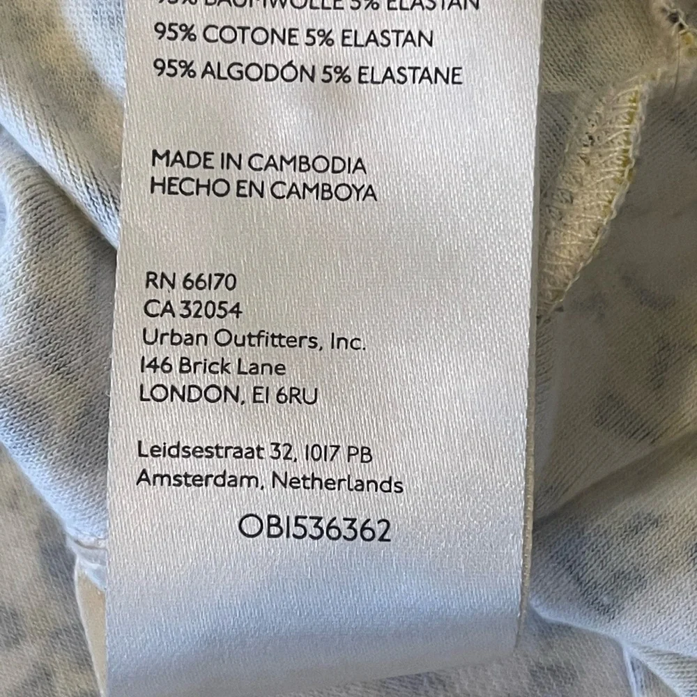 Anthropologie Maeve Yellow and Black Patterned Blouse - Picture 9 of 11